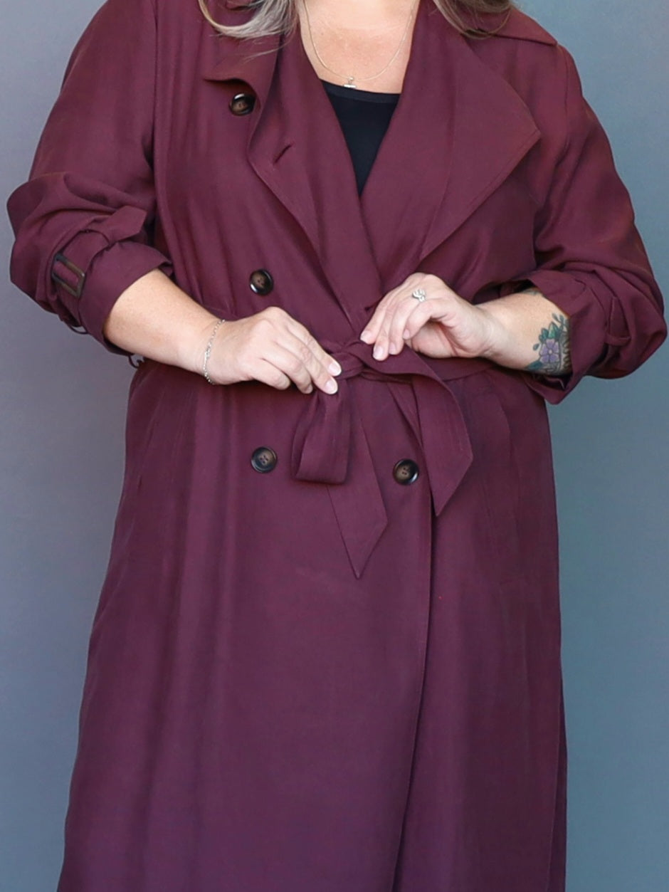 London Calling Trench - Merlot - Isla-Maree