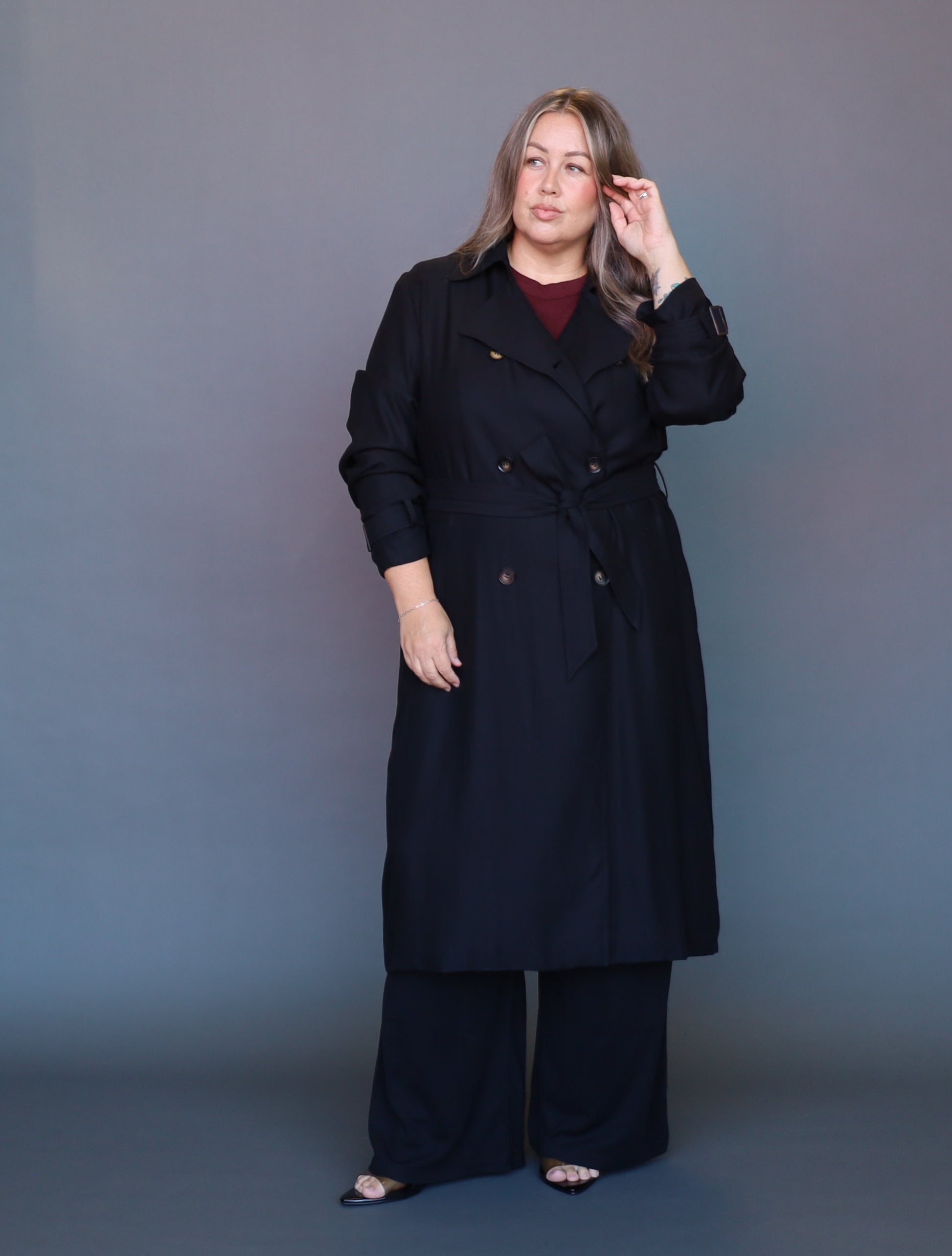 London Calling Trench - Black - Isla-Maree