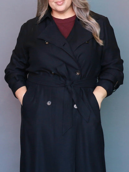 London Calling Trench - Black - Isla-Maree