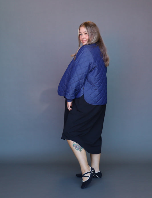 Quilted Jacket - Indigo - Isla-Maree