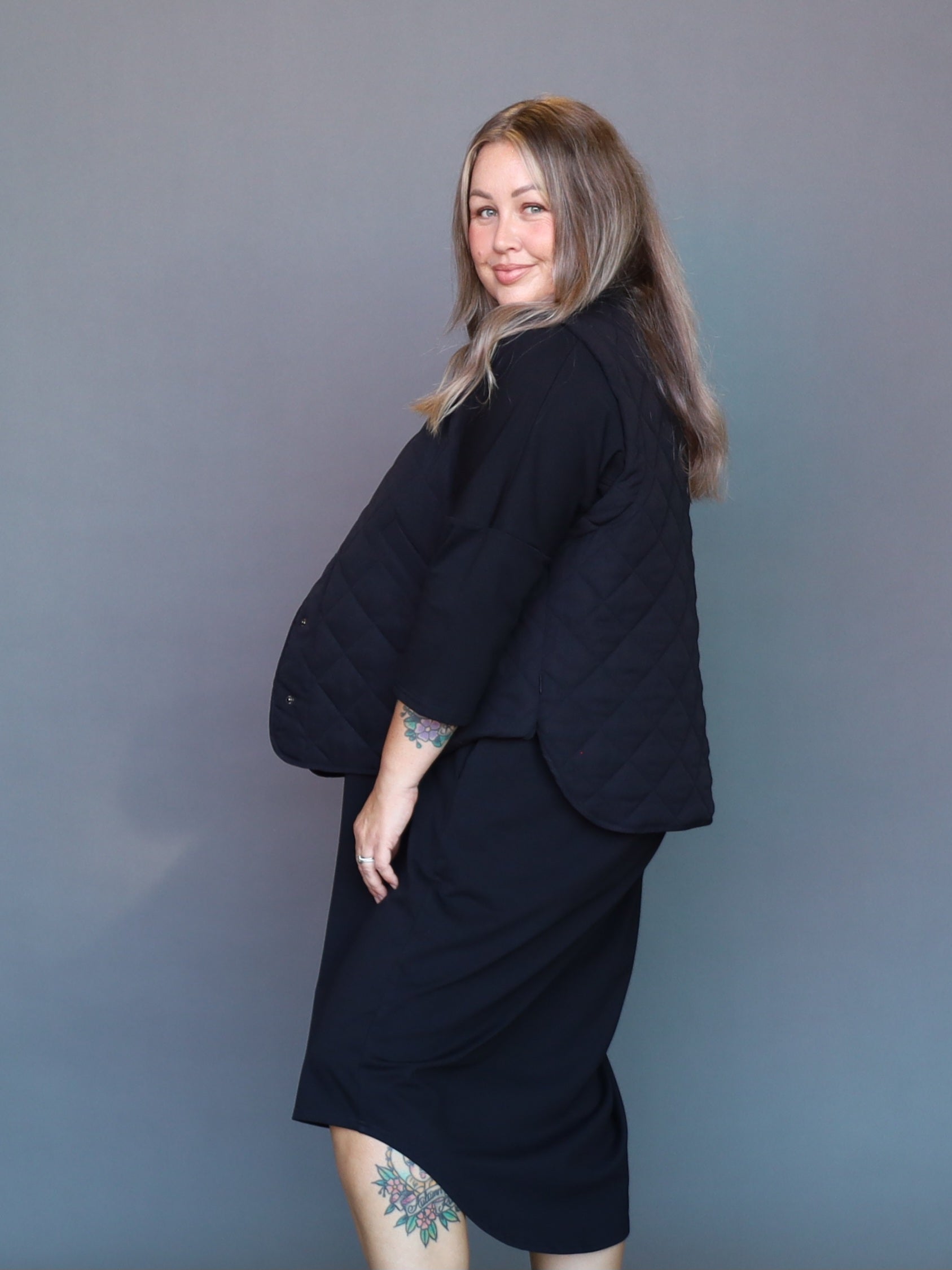 Quilted Vest - Black - Isla-Maree