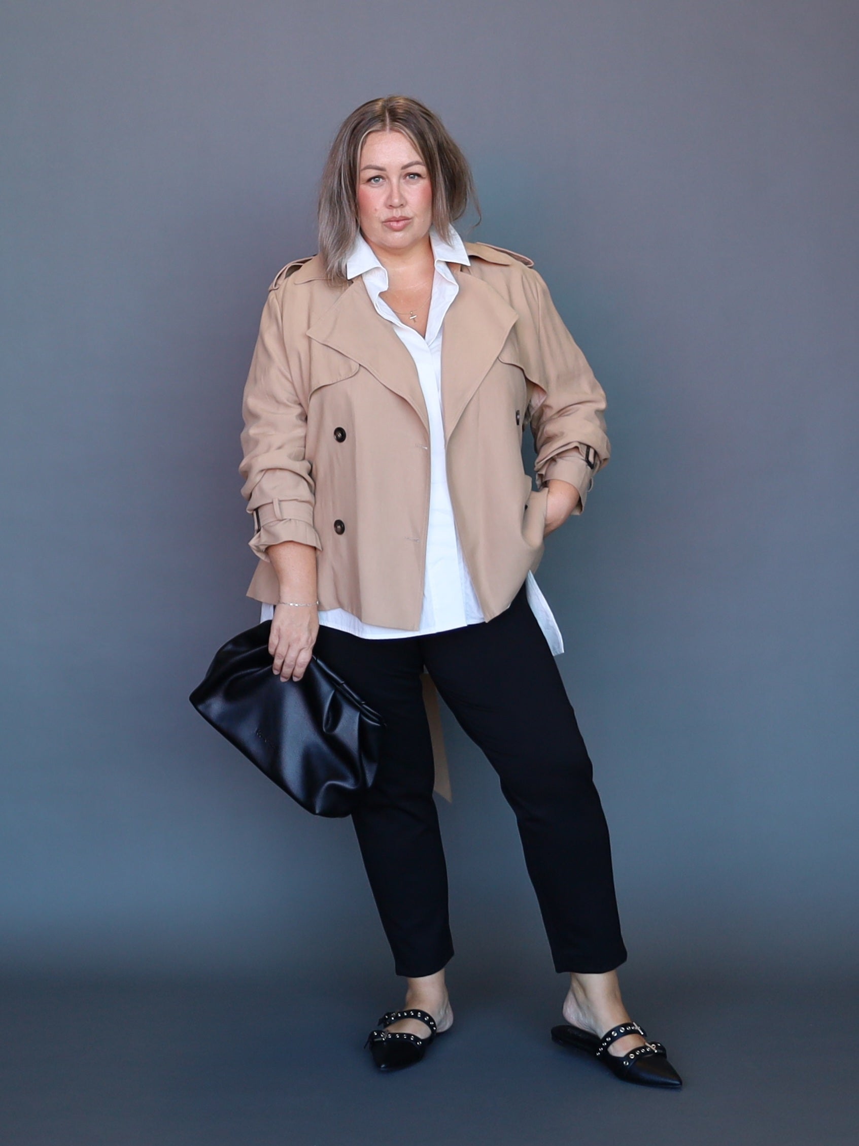 Mayfair Crop Trench - Camel - Isla-Maree