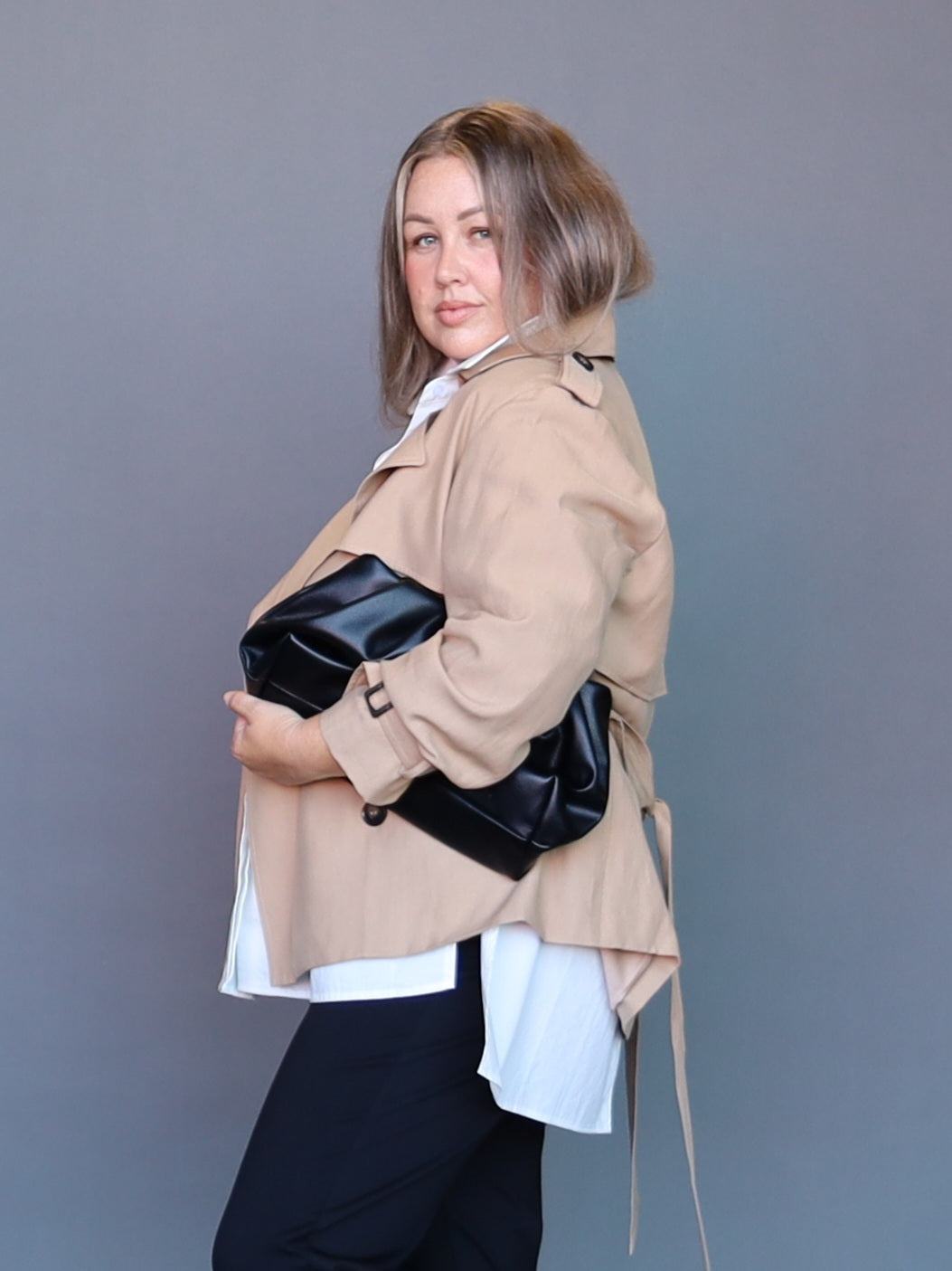 Mayfair Crop Trench - Camel - Isla-Maree