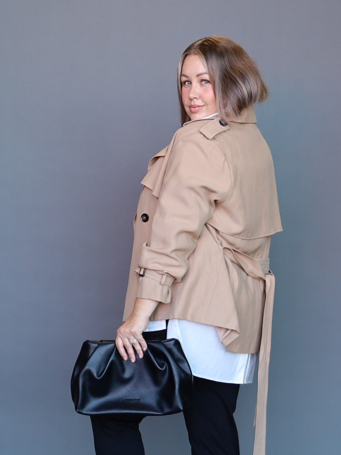 Mayfair Crop Trench - Camel - Isla-Maree