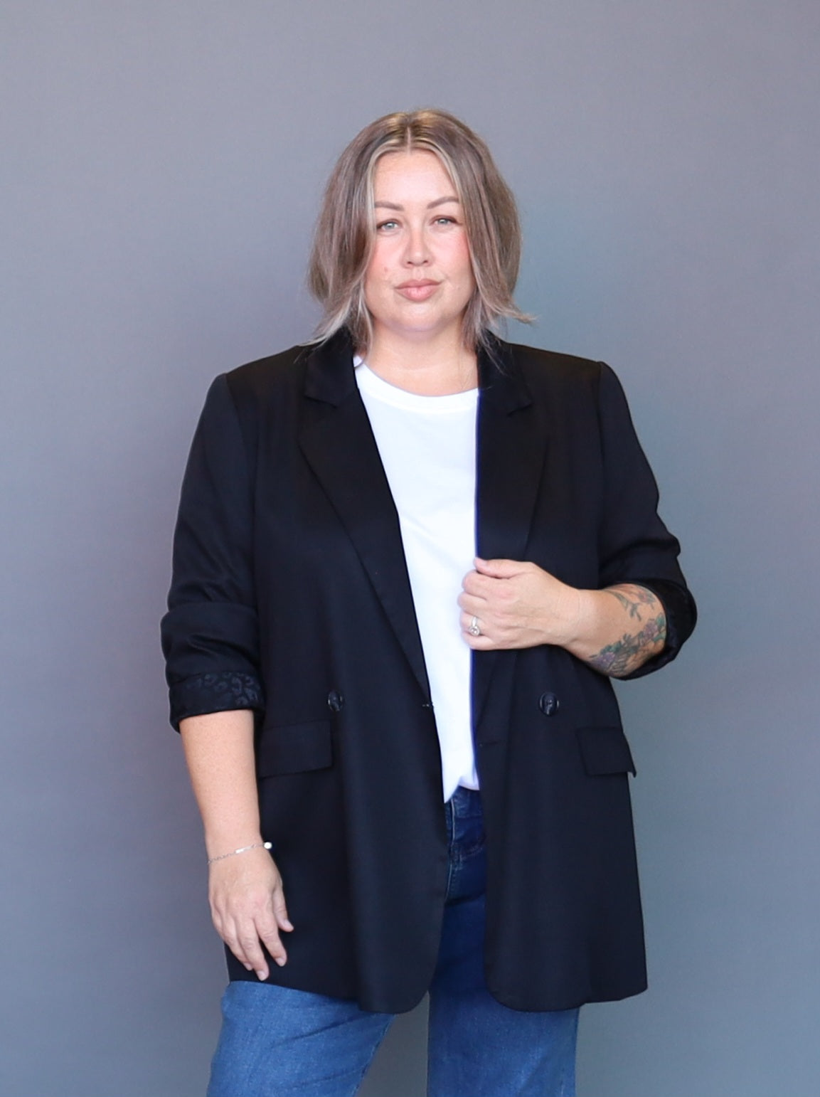 Candice Blazer - Black Leppy - Isla-Maree