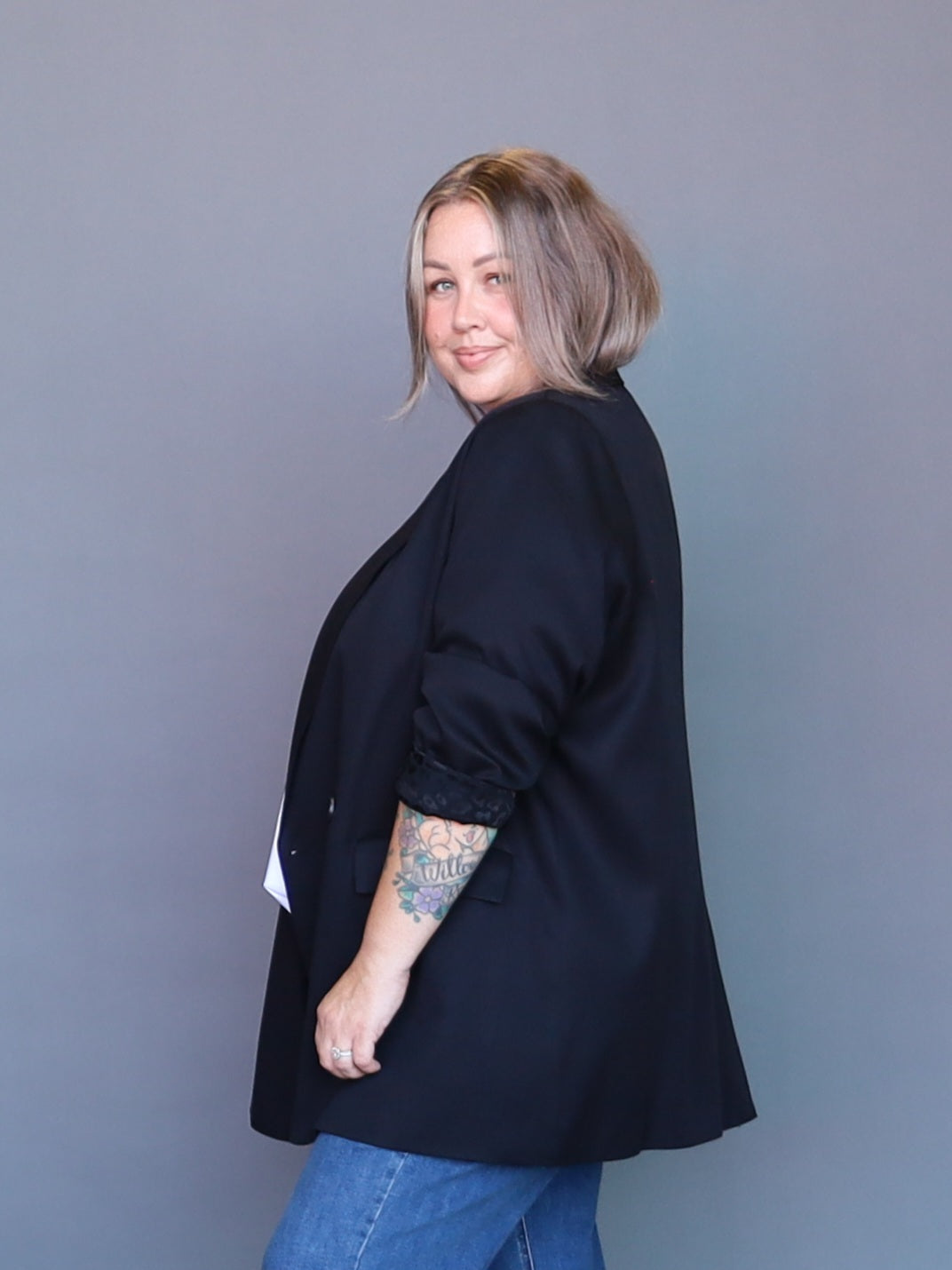 Candice Blazer - Black Leppy - Isla-Maree