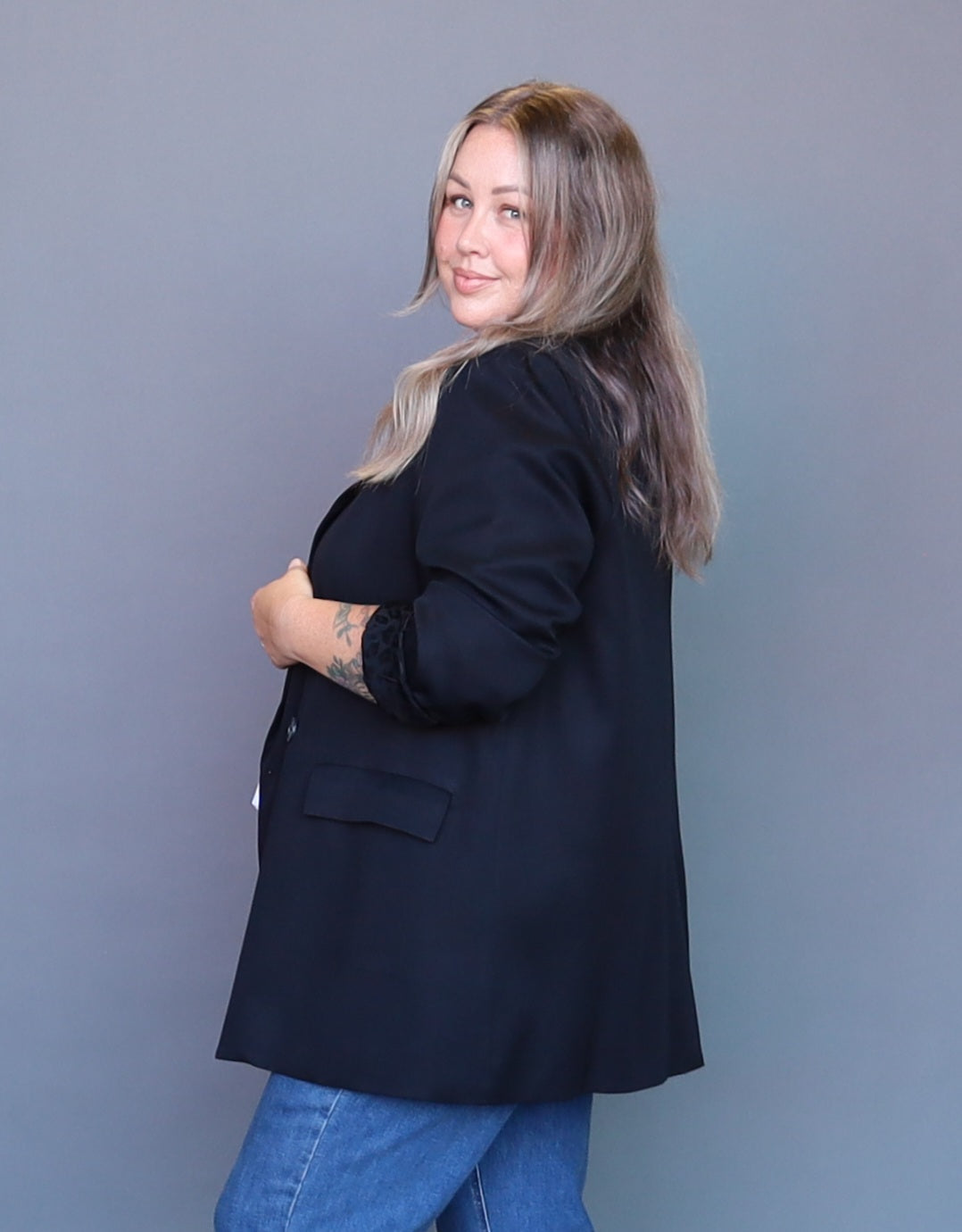 Candice Blazer - Black Leppy - Isla-Maree