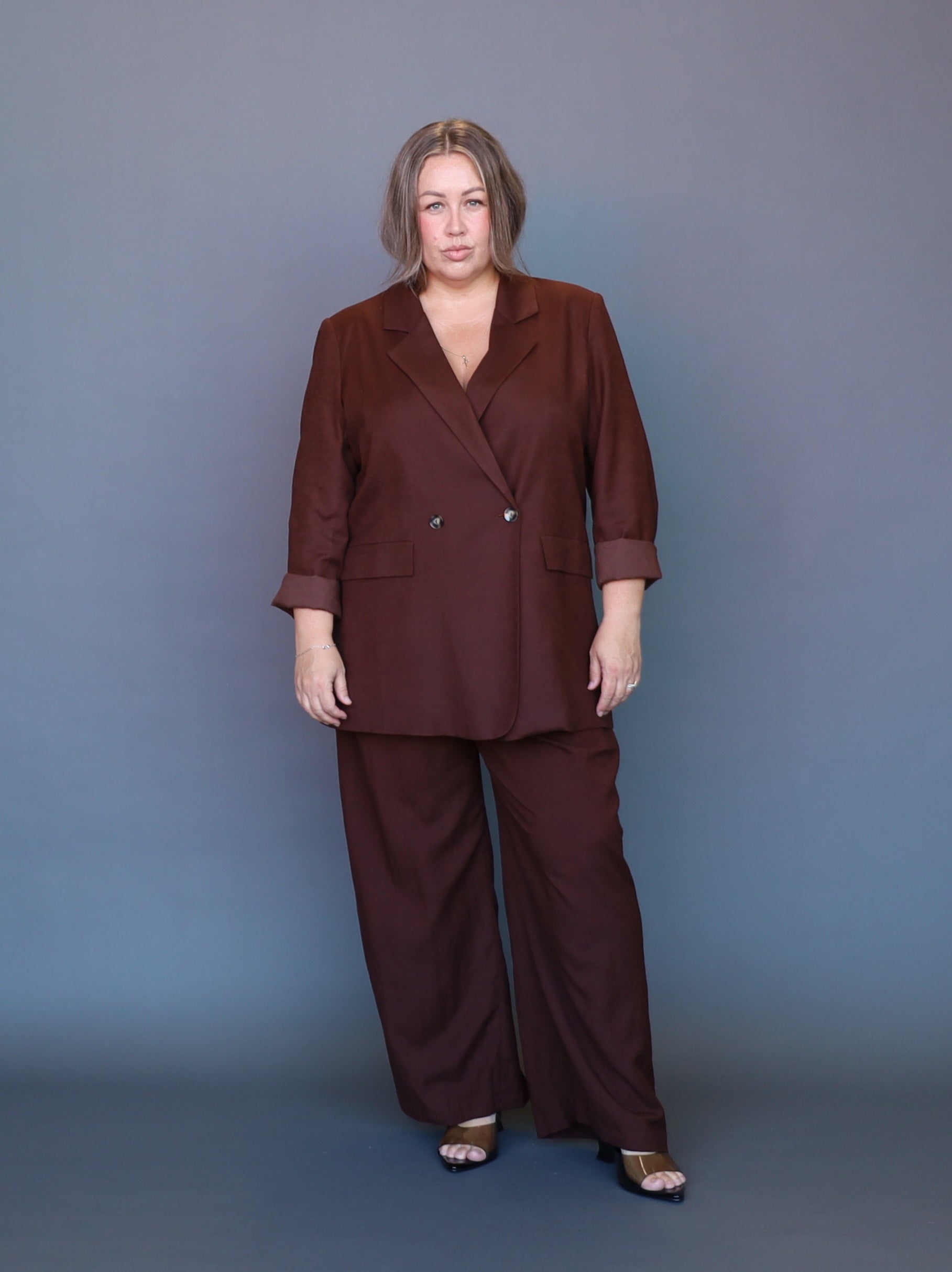 Candice Blazer - Chocolate - Isla-Maree