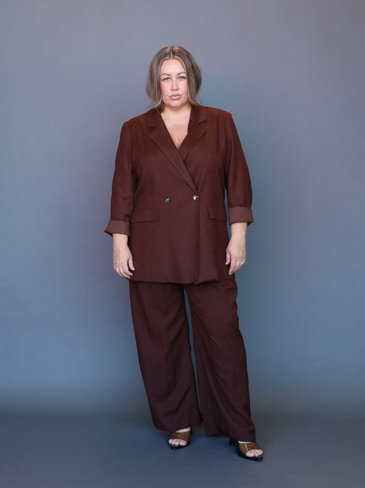 Candice Blazer - Chocolate - Isla-Maree