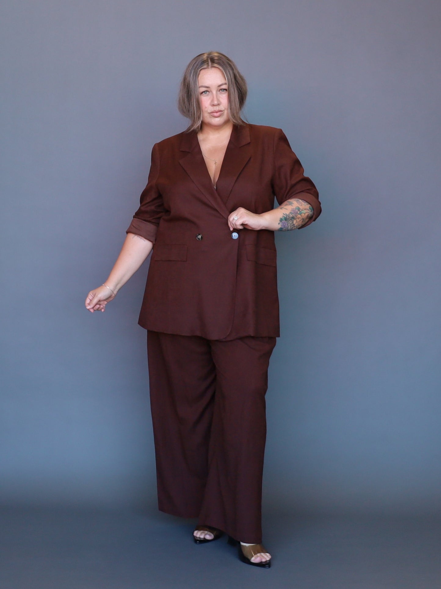 Candice Blazer - Chocolate - Isla-Maree