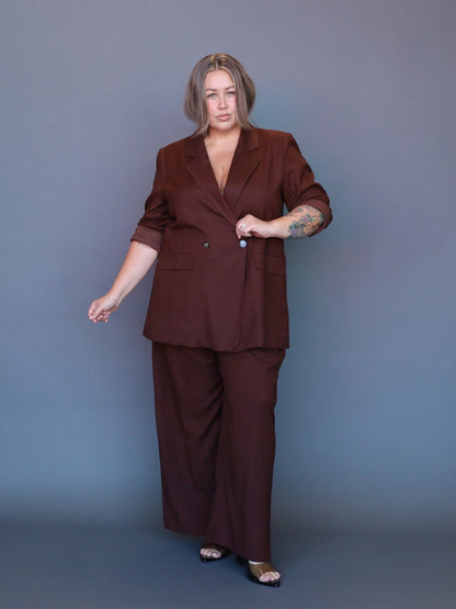 Candice Blazer - Chocolate - Isla-Maree