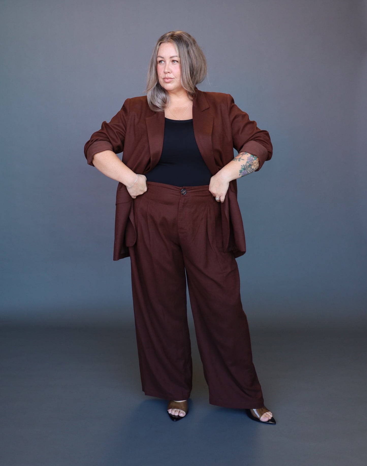 Candice Blazer - Chocolate - Isla-Maree