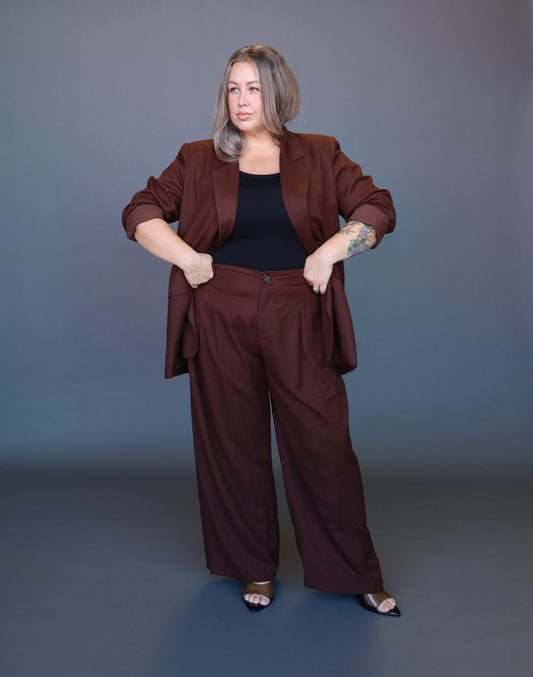 Candice Blazer - Chocolate - Isla-Maree