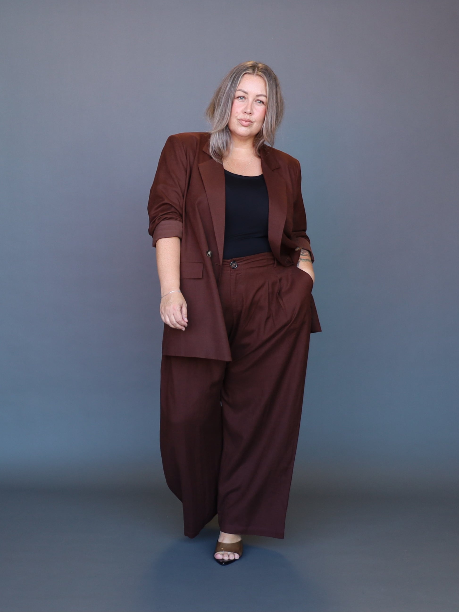 Candice Blazer - Chocolate - Isla-Maree