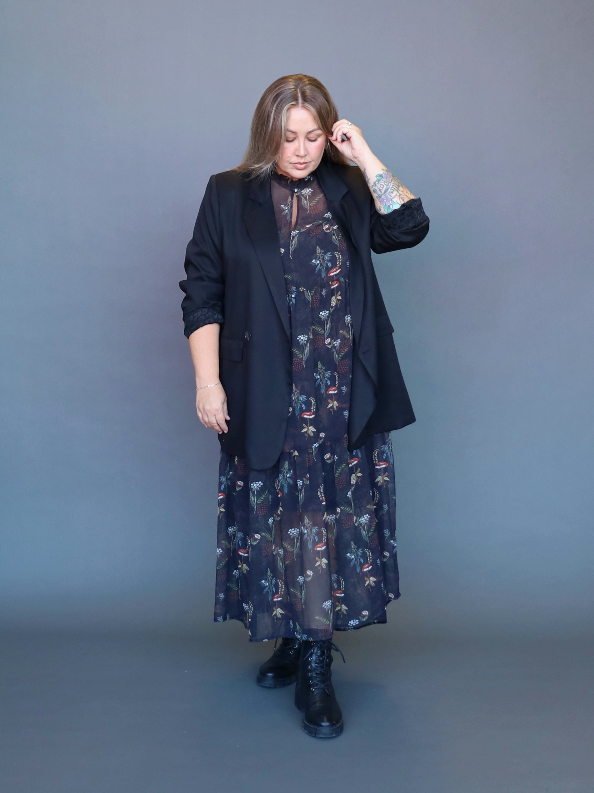 Candice Blazer - Black Leppy - Isla-Maree