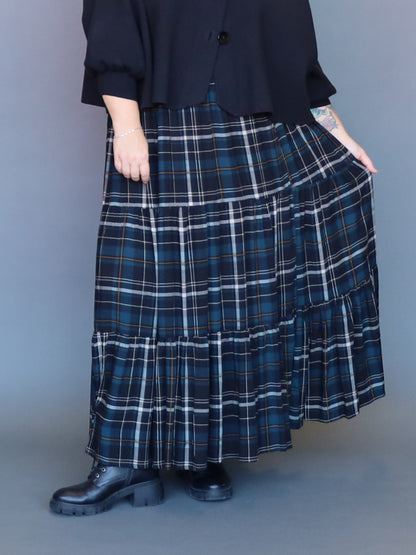 Ava Skirt - Teal Tartan - Isla-Maree