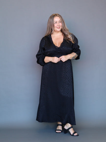 Carly Dress - Black Leppy - Isla-Maree