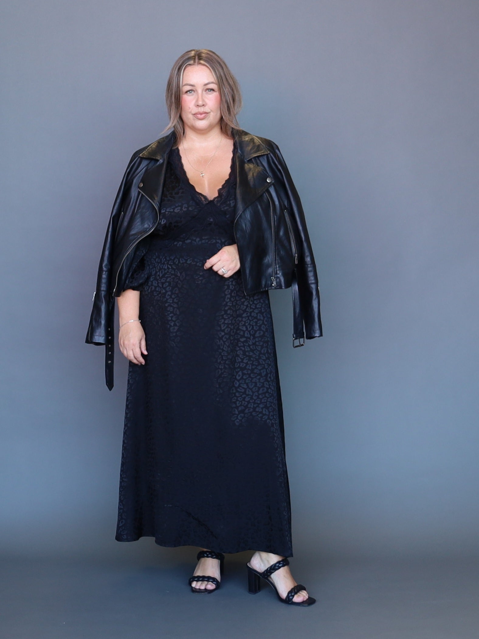 Carly Dress - Black Leppy - Isla-Maree