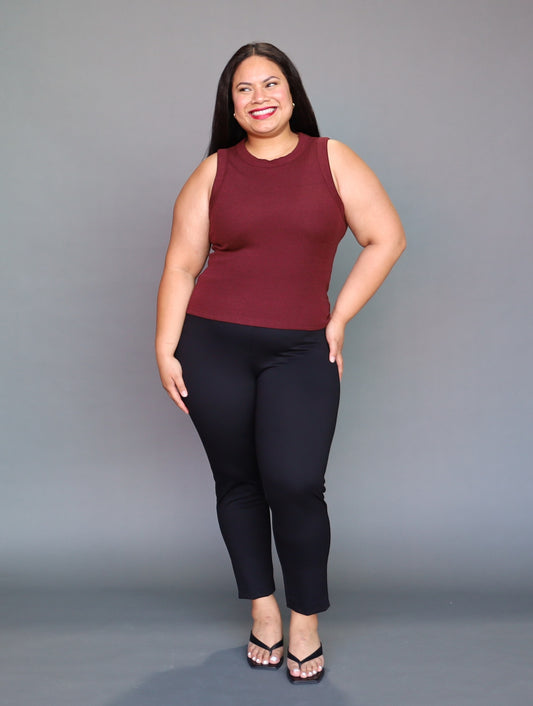 Ribbed Tank - Merlot