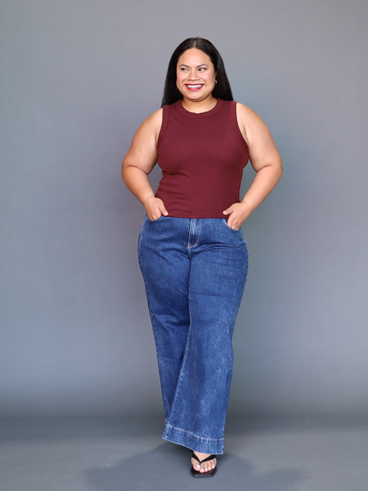 Ribbed Tank - Merlot