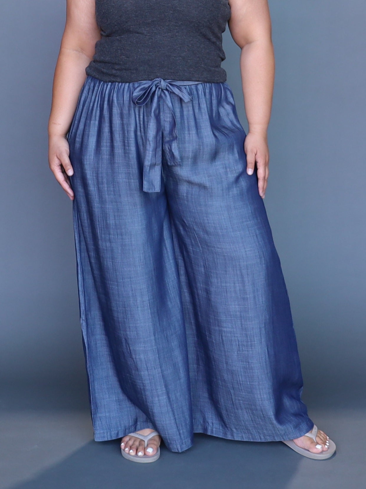 Frankie Pant - Dark Chambray