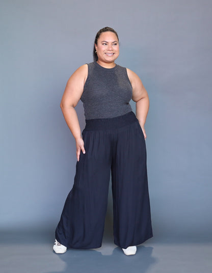 Ribbed Tank - Charcoal