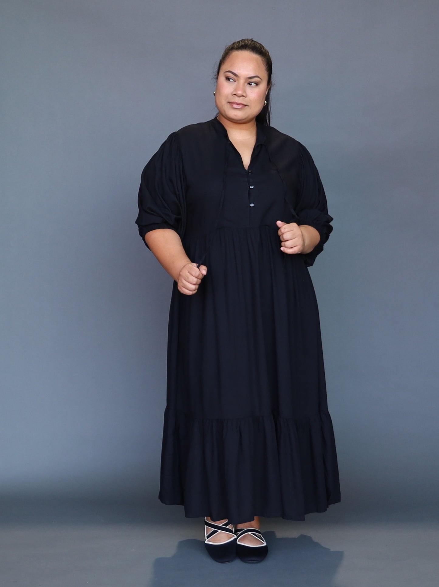 Delilah Dress - Black - Isla-Maree