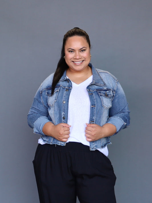 Highway Star Denim Jacket - Vintage Blue - Isla-Maree