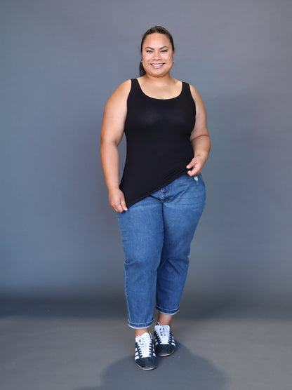 Basic Singlet - Black - Isla-Maree