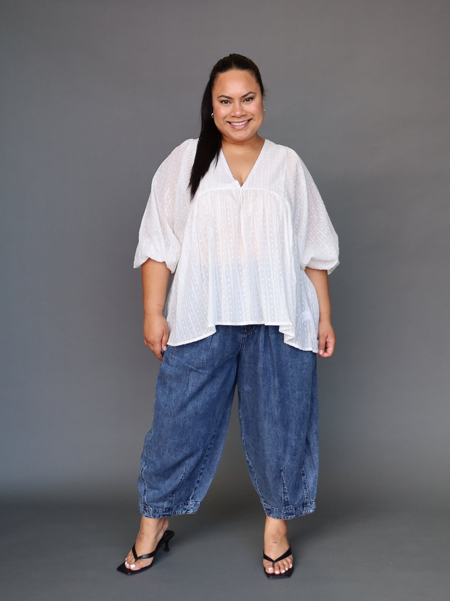 Matisse Blouse - Coconut Lurex - Isla-Maree