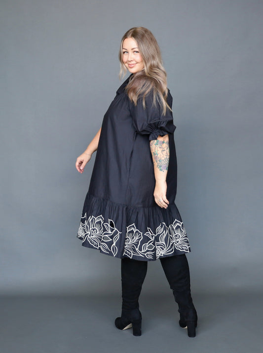 Rosa Dress - Black - Isla-Maree