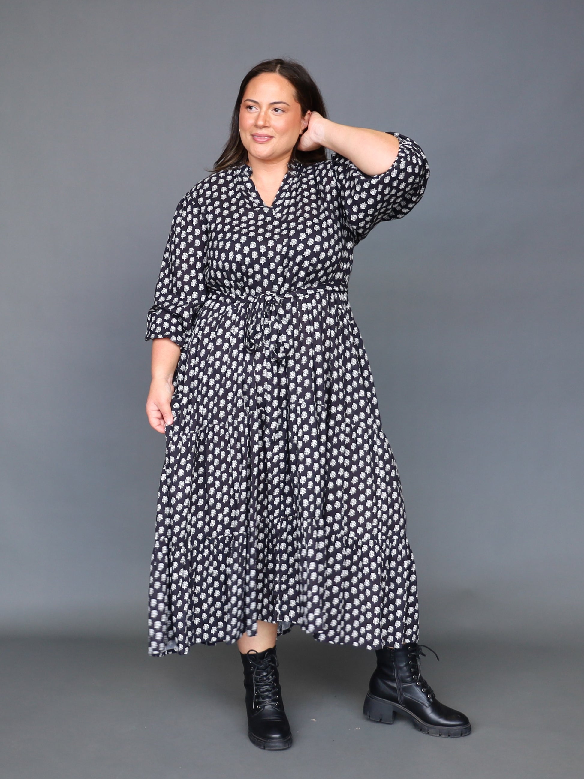 Halle Dress - Winter Floral - Isla-Maree