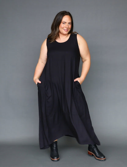 Calista Dress -Black - Isla-Maree