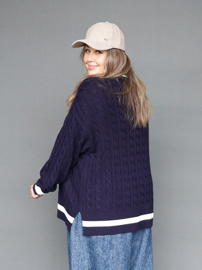 Varsity Knit - Navy PRESALE DUE END OF MAY - Isla-Maree
