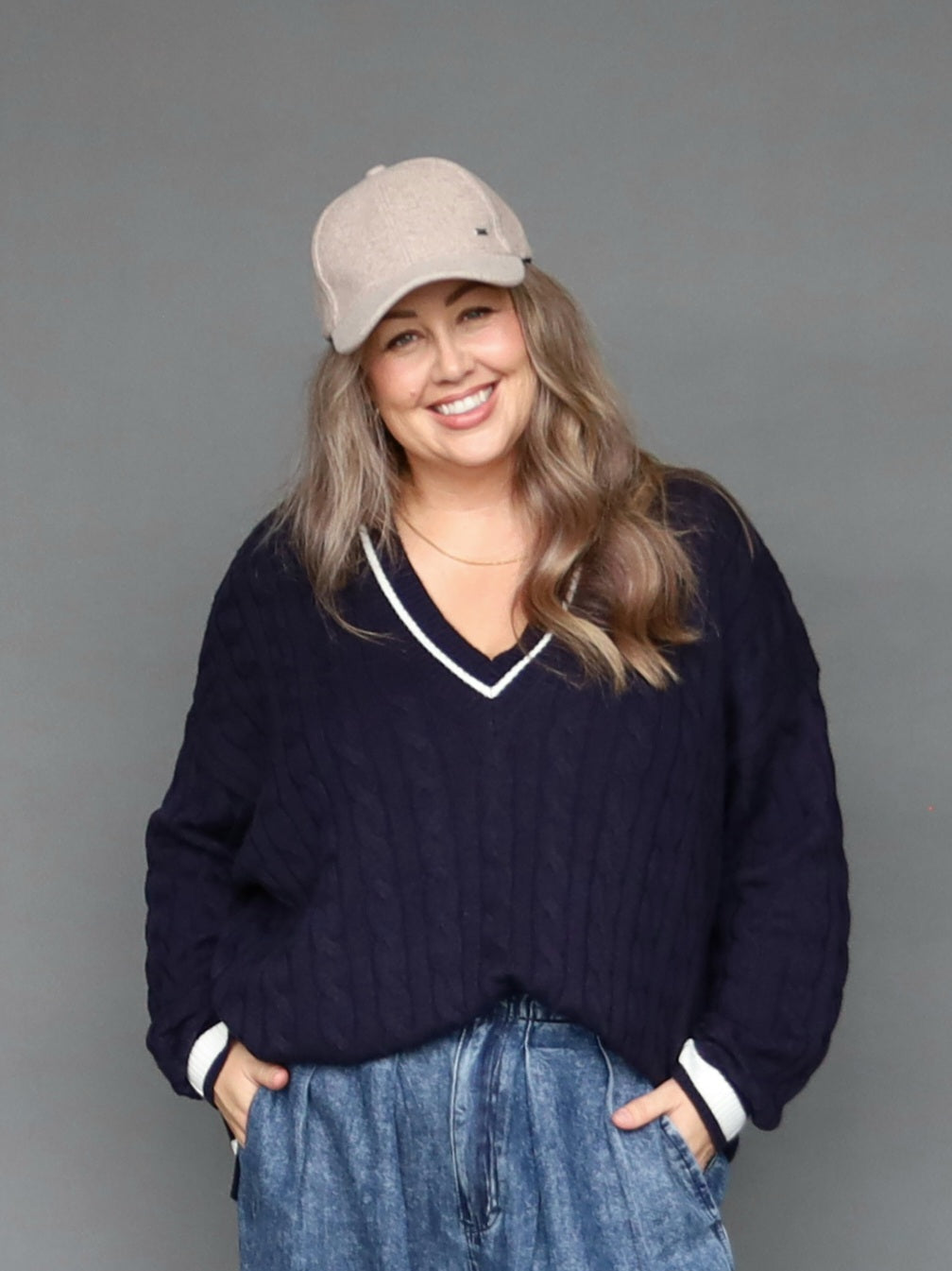 Varsity Knit - Navy PRESALE DUE END OF MAY - Isla-Maree