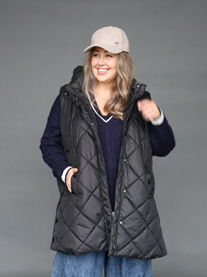 Stadium Puffer Vest - Black - Isla-Maree