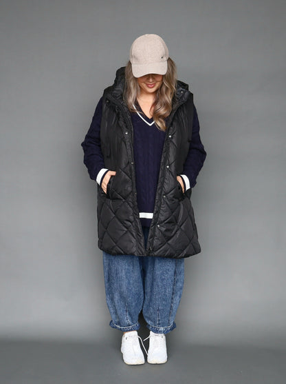 Stadium Puffer Vest - Black - Isla-Maree