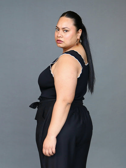 Twiggy Knit Tank - Black - Isla-Maree