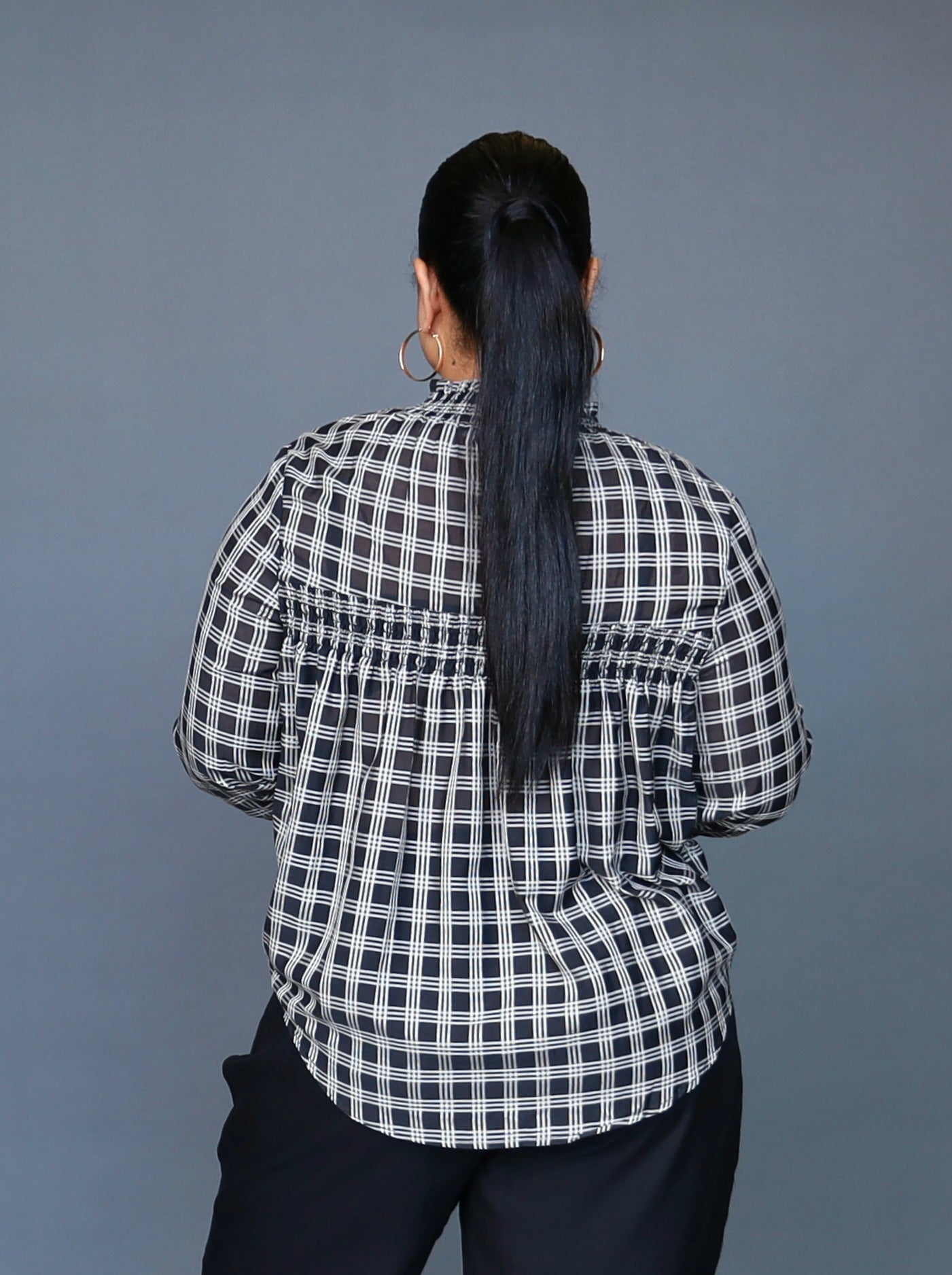 Mandinka Blouse - Check Mate - Isla-Maree