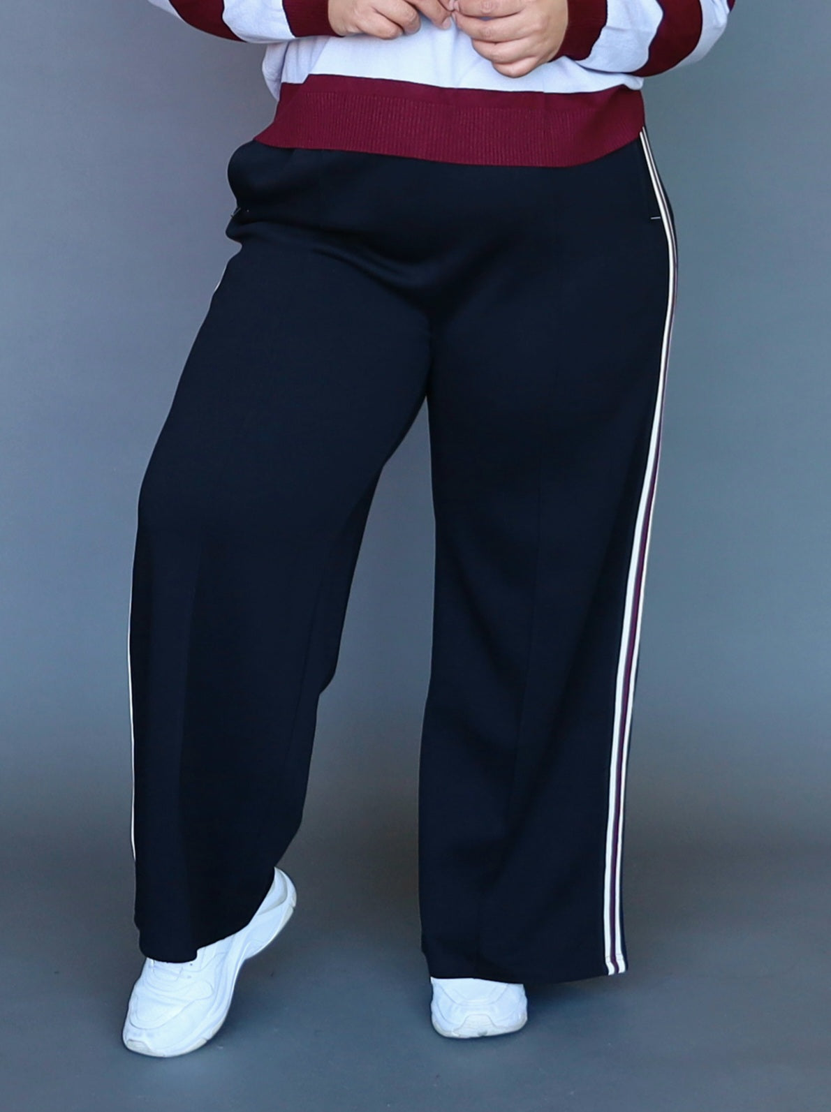 Volley Pants - Maroon Stripe - Isla-Maree
