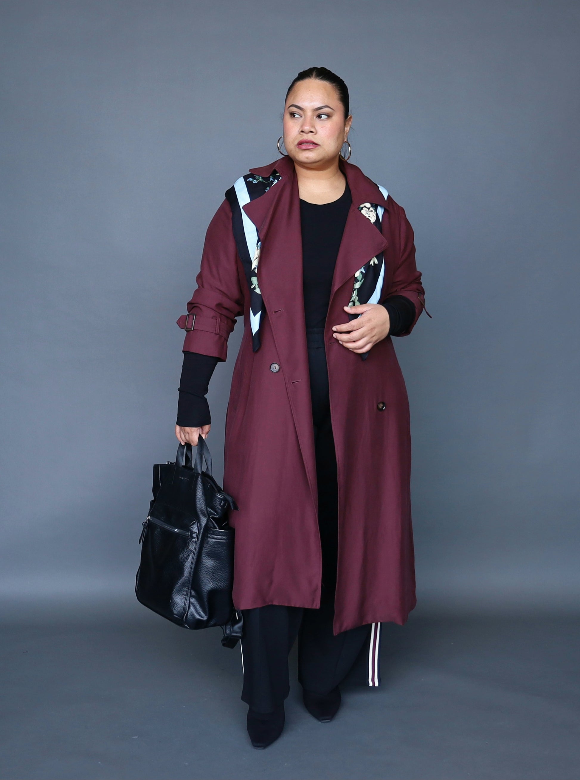 Volley Pants - Maroon Stripe - Isla-Maree
