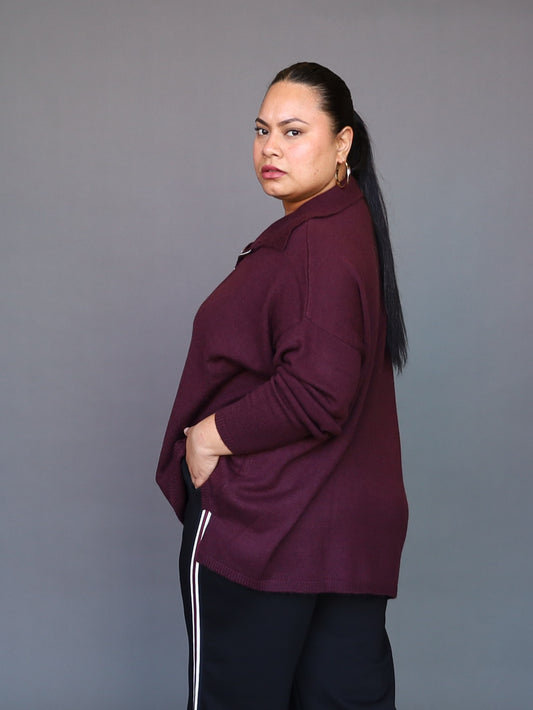 Finn Jumper - Mulberry PRESALE DUE END MAY