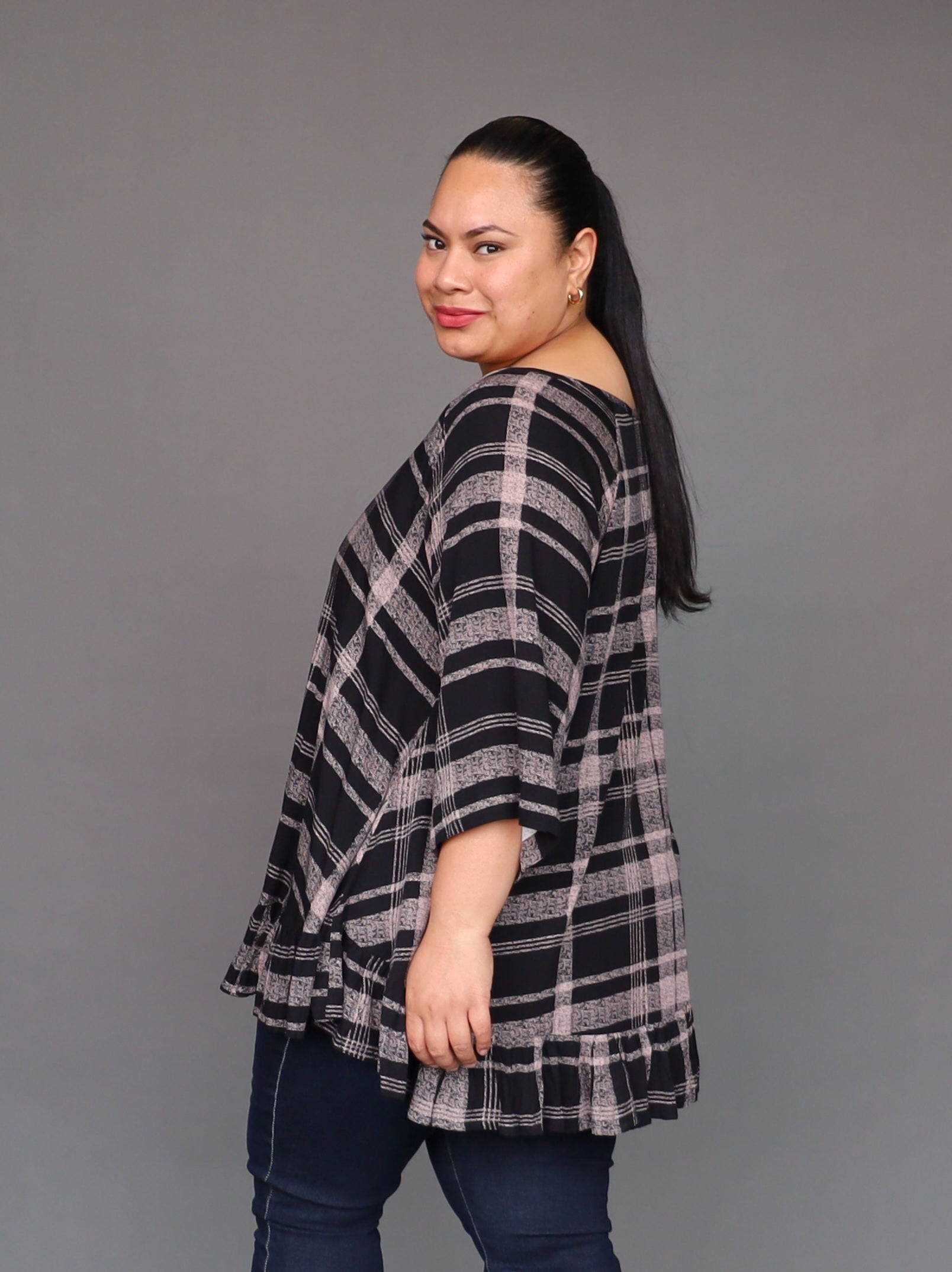 Gigi Top - Mocha Tartan - Isla-Maree