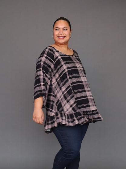 Gigi Top - Mocha Tartan - Isla-Maree
