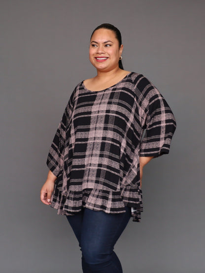 Gigi Top - Mocha Tartan - Isla-Maree