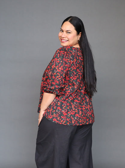 Amalfi Top - Poppy
