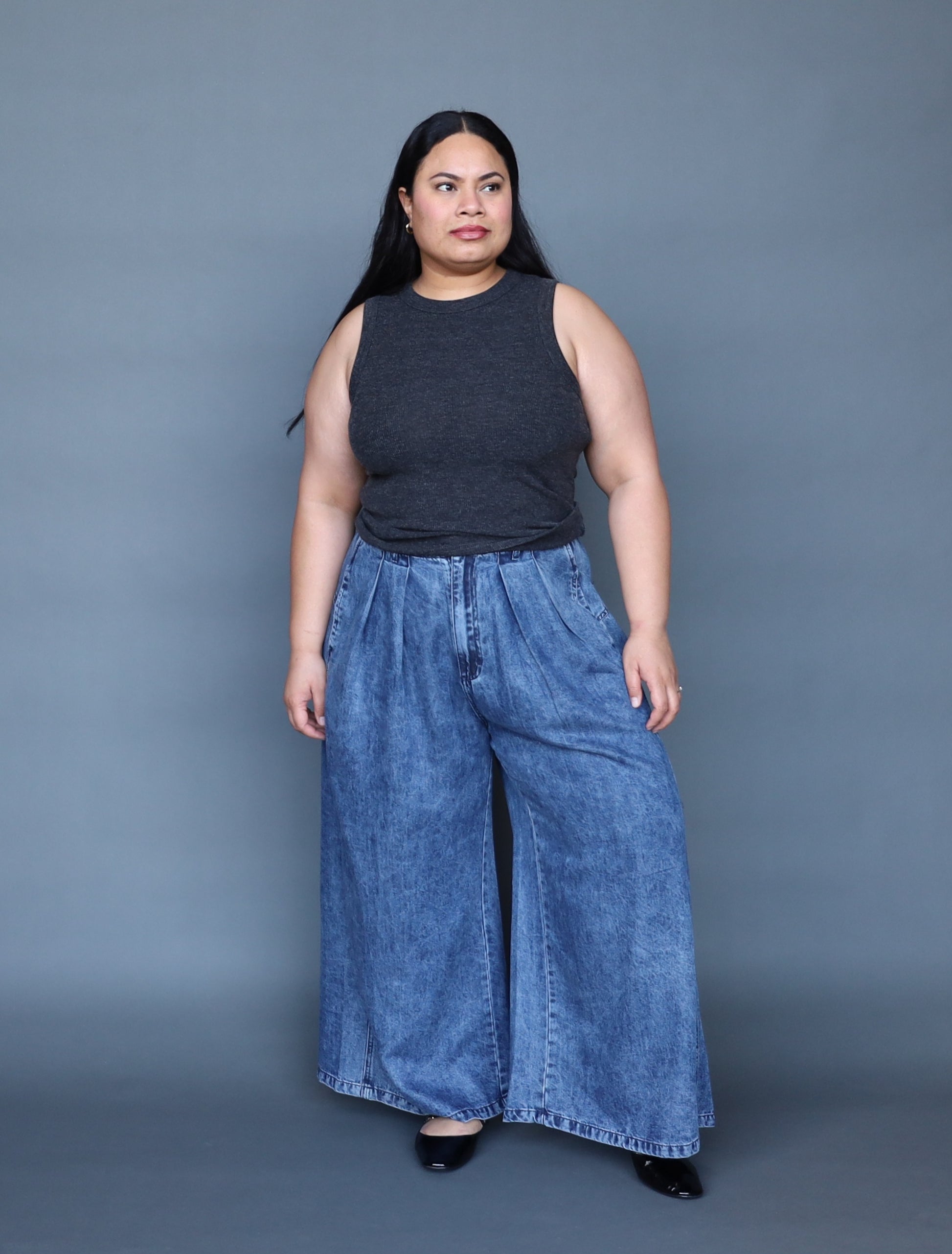 LDP Wide Leg - Chambray - Isla-Maree