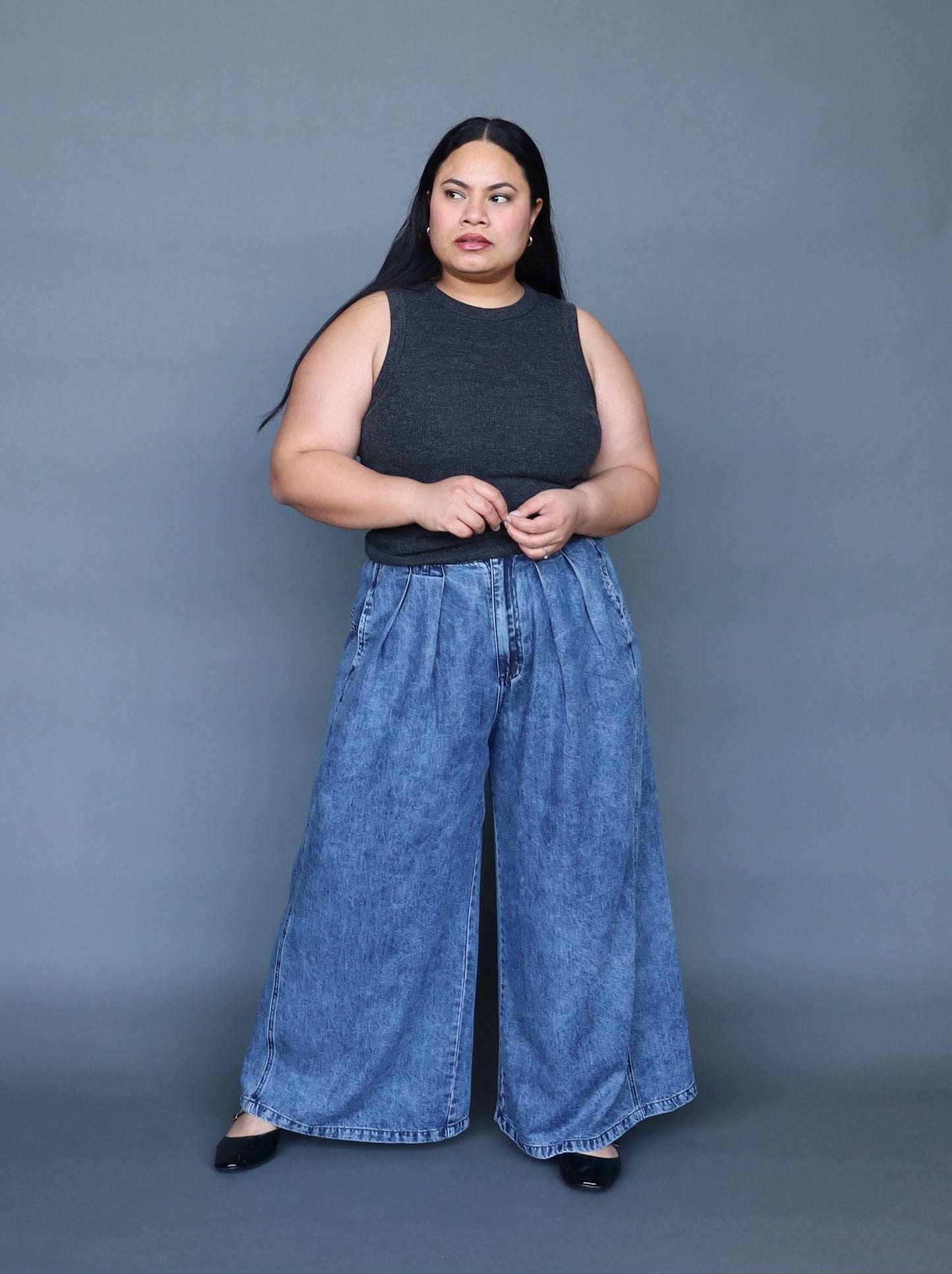 LDP Wide Leg - Chambray - Isla-Maree