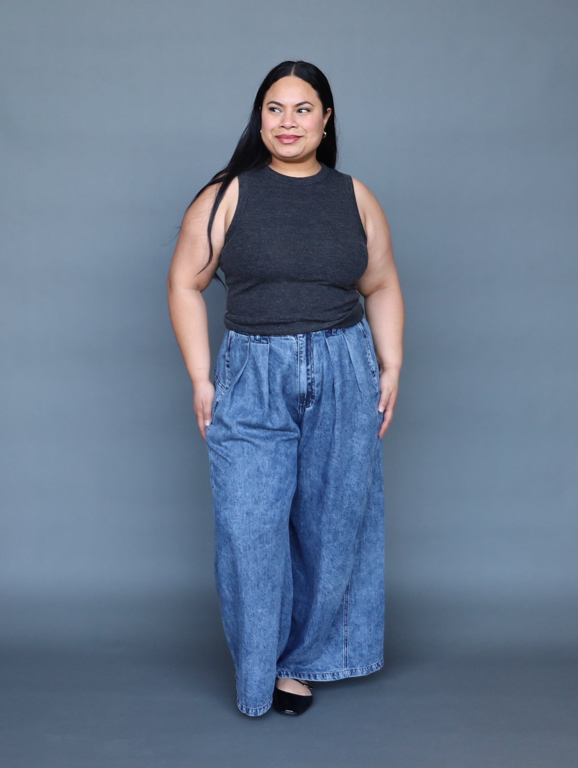 LDP Wide Leg - Chambray - Isla-Maree