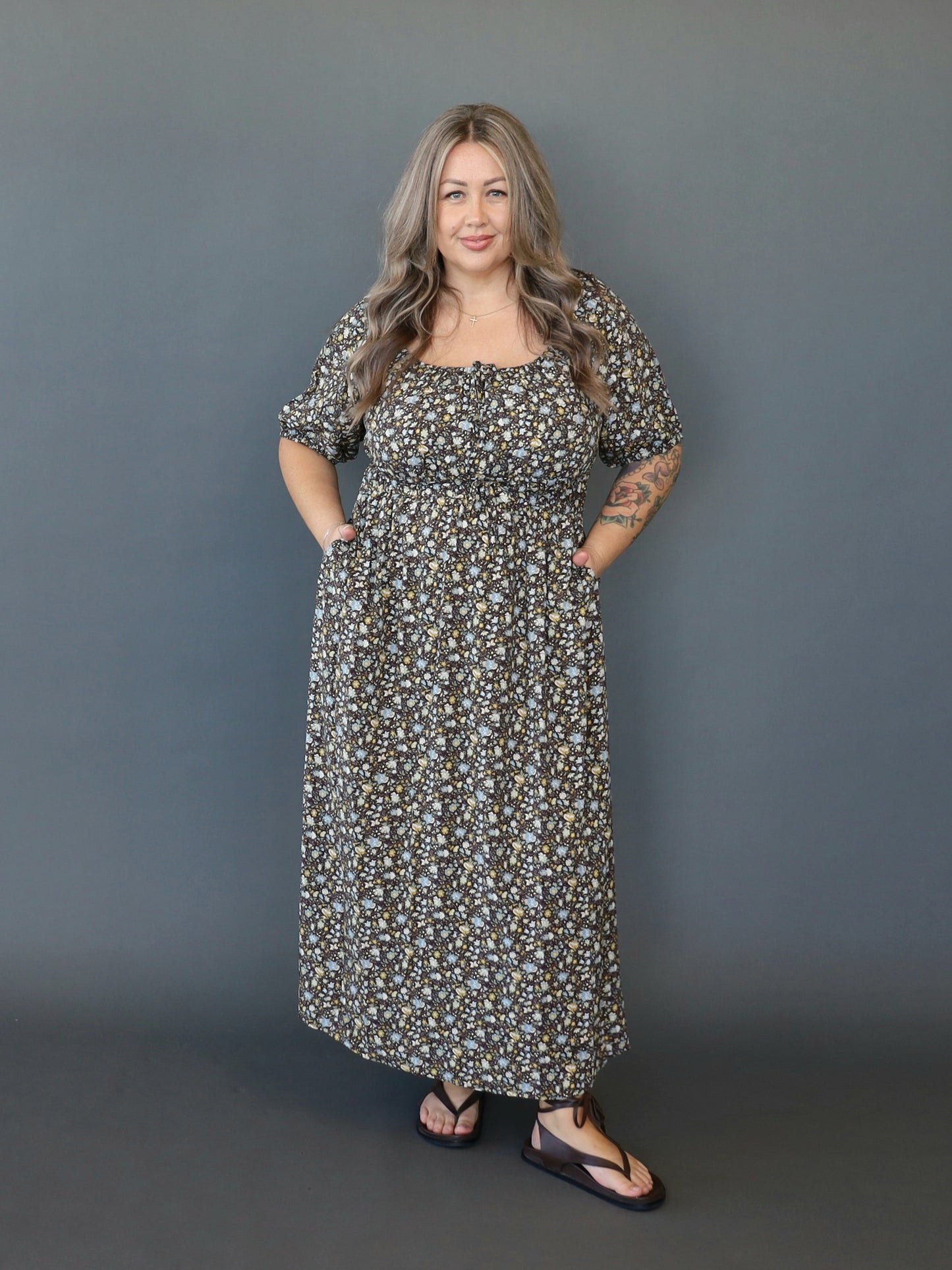 Tabitha Dress - Chocolate Meadow